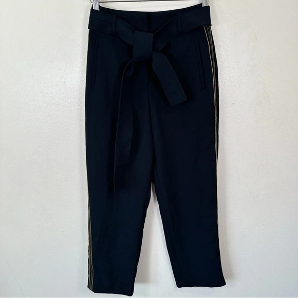 Aritzia Wilfred Womens Size 4 Jallade Cropped High Waisted Crepe Pant - Picture 3 of 16